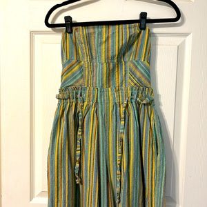Free People striped romper only worn and washed once